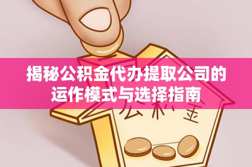 寻甸揭秘公积金代办提取公司的运作模式与选择指南