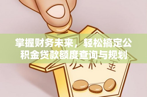 寻甸掌握财务未来，轻松搞定公积金贷款额度查询与规划