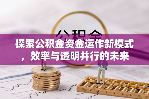 寻甸探索公积金资金运作新模式，效率与透明并行的未来