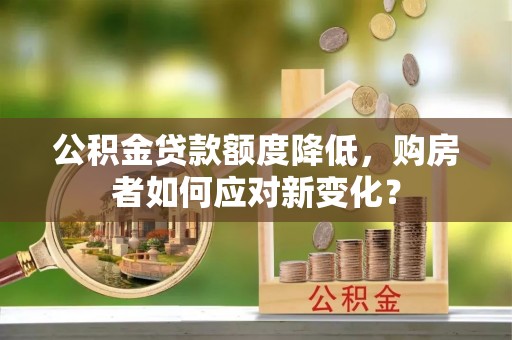 寻甸公积金贷款额度降低，购房者如何应对新变化？
