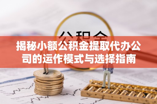 寻甸揭秘小额公积金提取代办公司的运作模式与选择指南