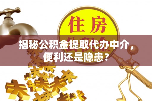 寻甸揭秘公积金提取代办中介，便利还是隐患？