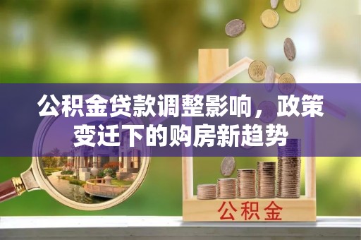 寻甸公积金贷款调整影响，政策变迁下的购房新趋势