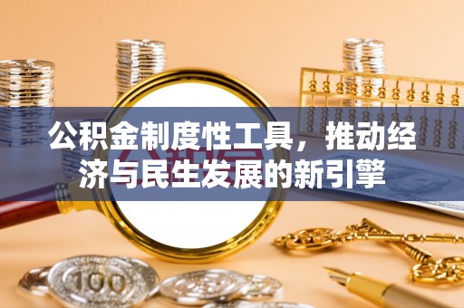 寻甸公积金制度性工具，推动经济与民生发展的新引擎