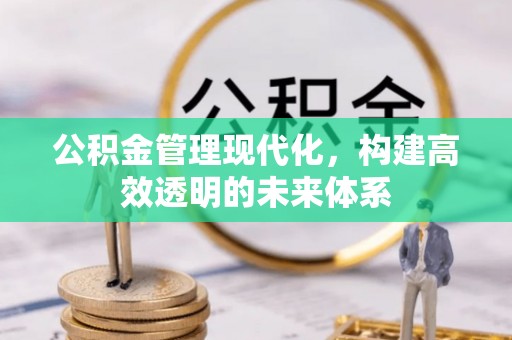 寻甸公积金管理现代化，构建高效透明的未来体系