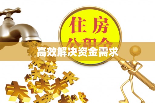 寻甸高效解决资金需求