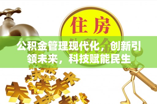 寻甸公积金管理现代化，创新引领未来，科技赋能民生