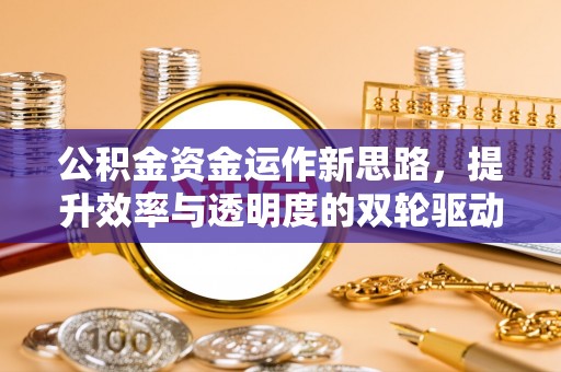 寻甸公积金资金运作新思路，提升效率与透明度的双轮驱动