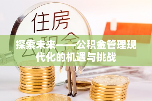 寻甸探索未来——公积金管理现代化的机遇与挑战